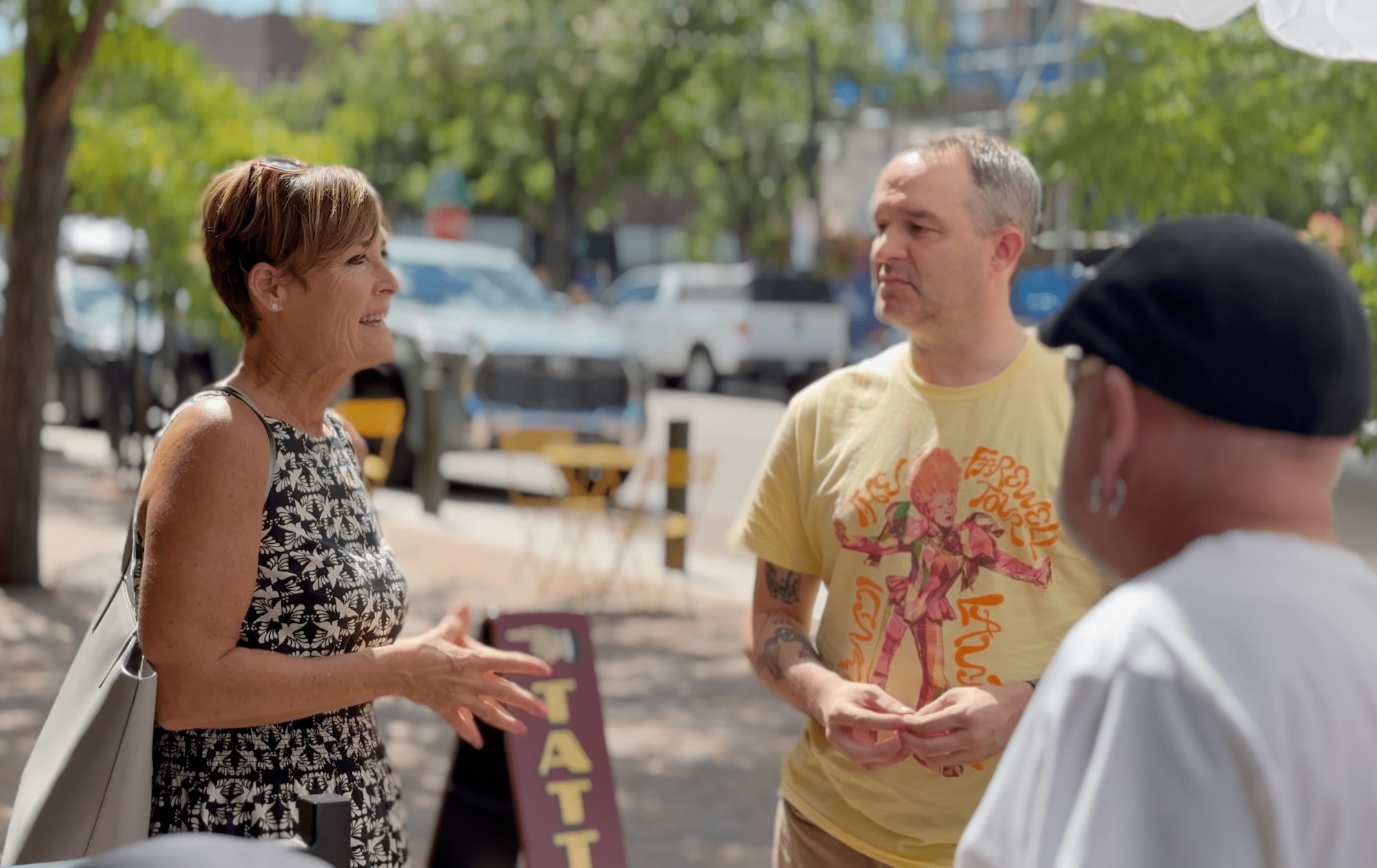 Mayoral Candidate Shirley Peel with Constituents