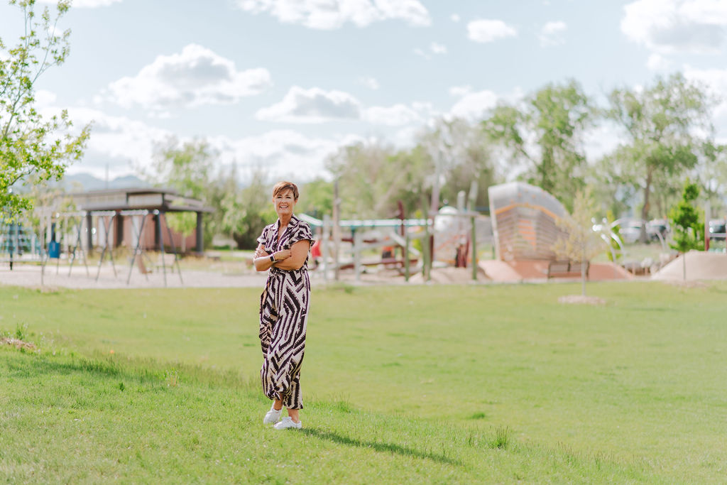 Mayoral Candidate Shirley Peel at Sugar Beet Park